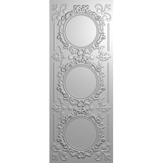 (GEM-EF3.25-3D-ELFT)Gemini Elegant Frame Trio 3D Embossing Folder