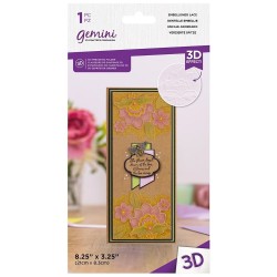 (GEM-EF3.25-3D-EMLA)Gemini Embellished Lace 3D Embossing Folder
