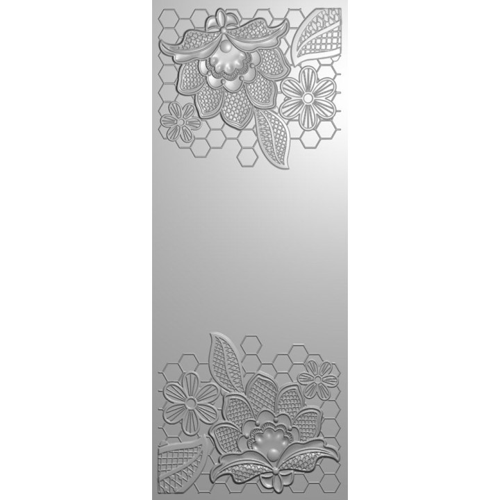 (GEM-EF3.25-3D-EMLA)Gemini Embellished Lace 3D Embossing Folder