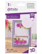(GEM-EF4-3D-ENRO)Gemini Entangled Roses 3D Embossing Folder