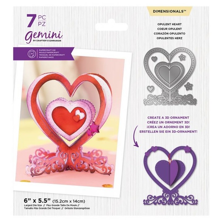 (GEM-MD-DIM-OPHE)Gemini Opulent Heart Dimensionals Dies