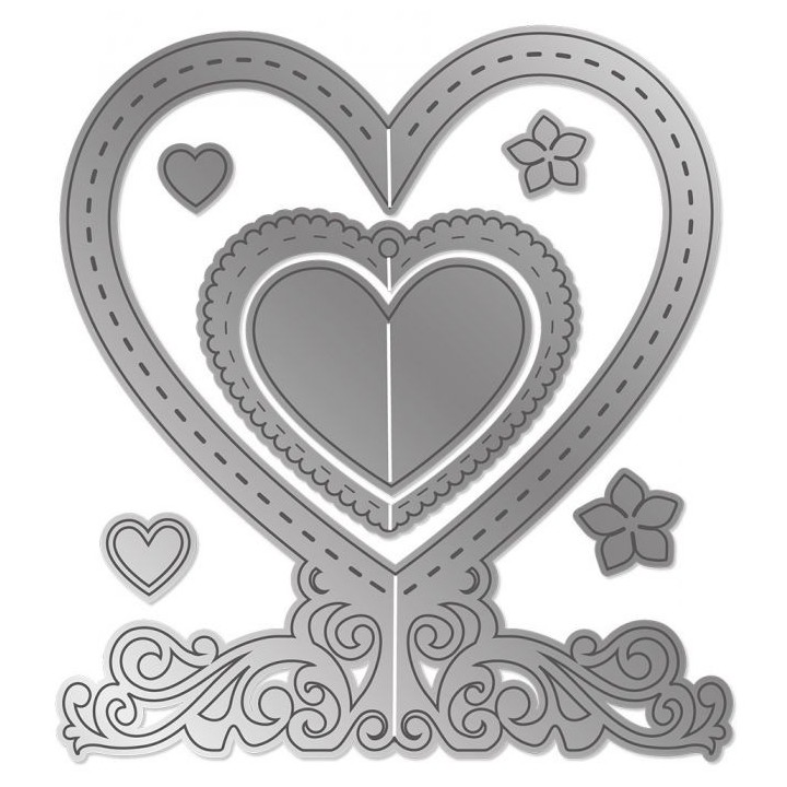 (GEM-MD-DIM-OPHE)Gemini Opulent Heart Dimensionals Dies