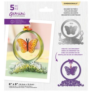 (GEM-MD-DIM-DEBU)Gemini Decadent Butterfly Dimensionals Dies