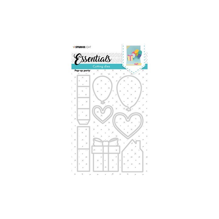 (SL-ES-CD165)Studio Light SL Cutting Die Pop-up party Essentials nr.165