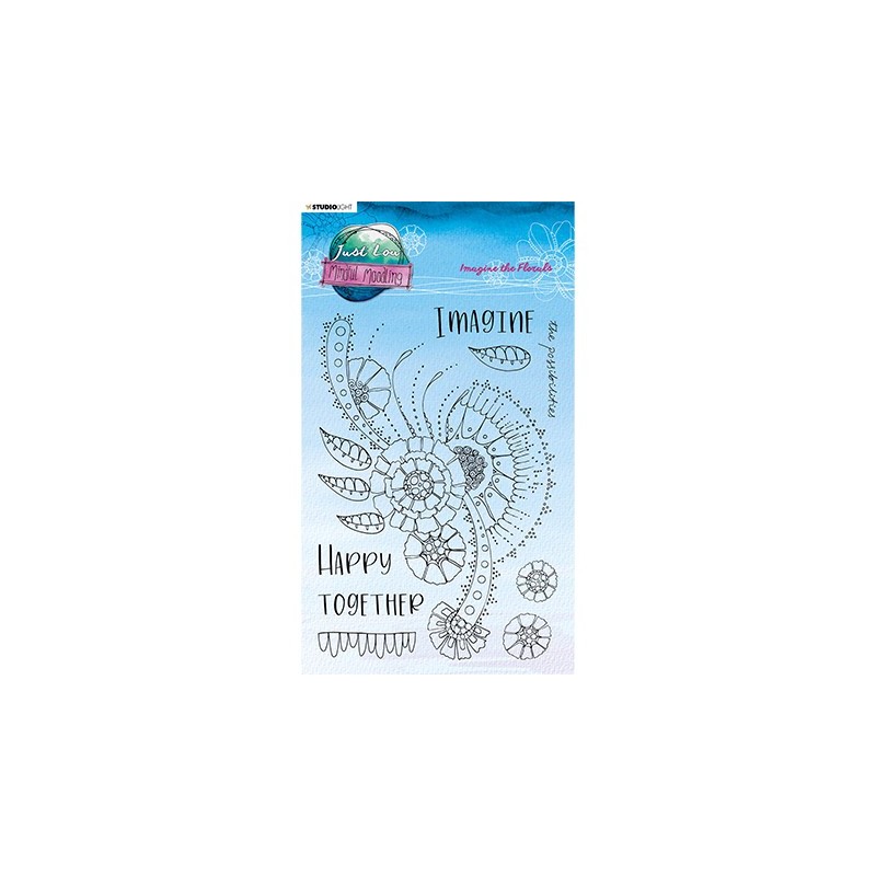 (JL-MM-STAMP189)Studio Light JL Clear stamp Imagine the florals Mindful Moodling nr.189