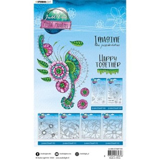 (JL-MM-STAMP189)Studio Light JL Clear stamp Imagine the florals Mindful Moodling nr.189