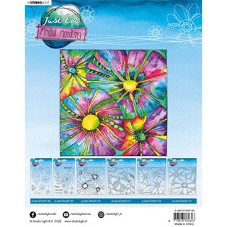 (JL-MM-STAMP190)Studio Light JL Clear stamp Circular motions Mindful Moodling nr.190