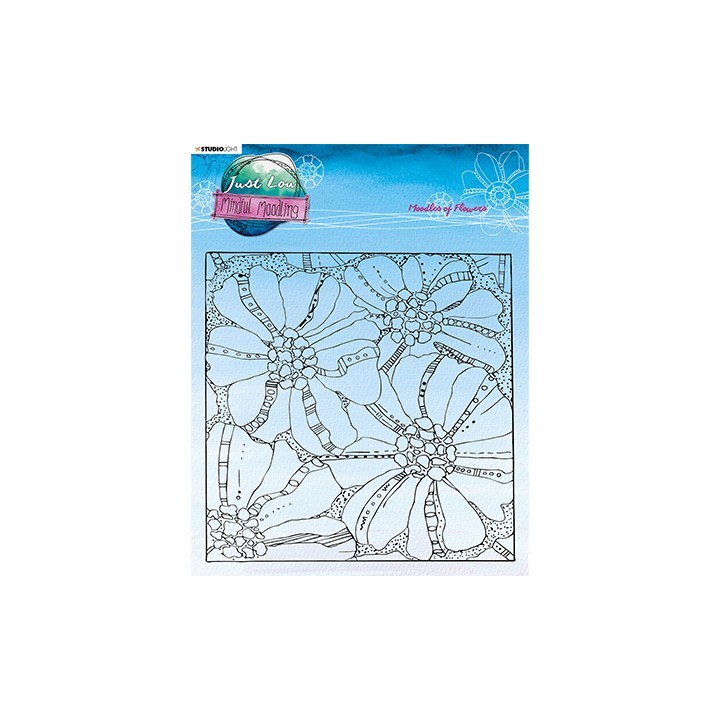 (JL-MM-STAMP192)Studio Light JL Clear stamp Moodles of flowers Mindful Moodling nr.192