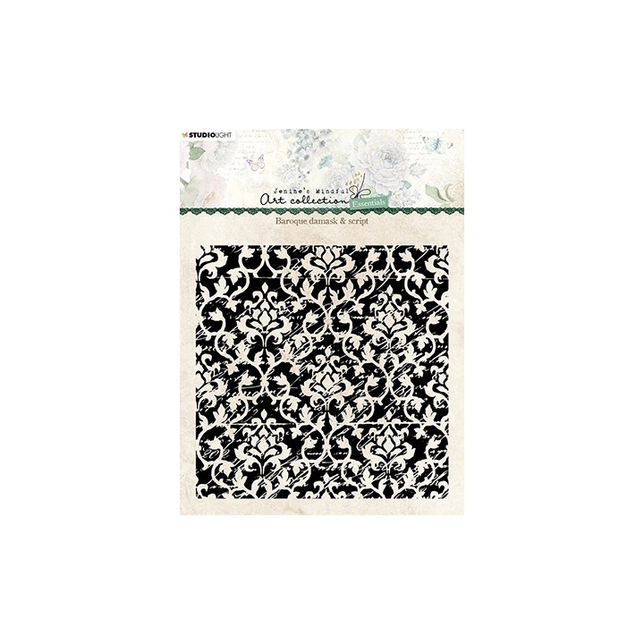 (JMA-ES-STAMP141)Studio light JMA Clear Stamp Background baroque damask & script Essentials nr.141