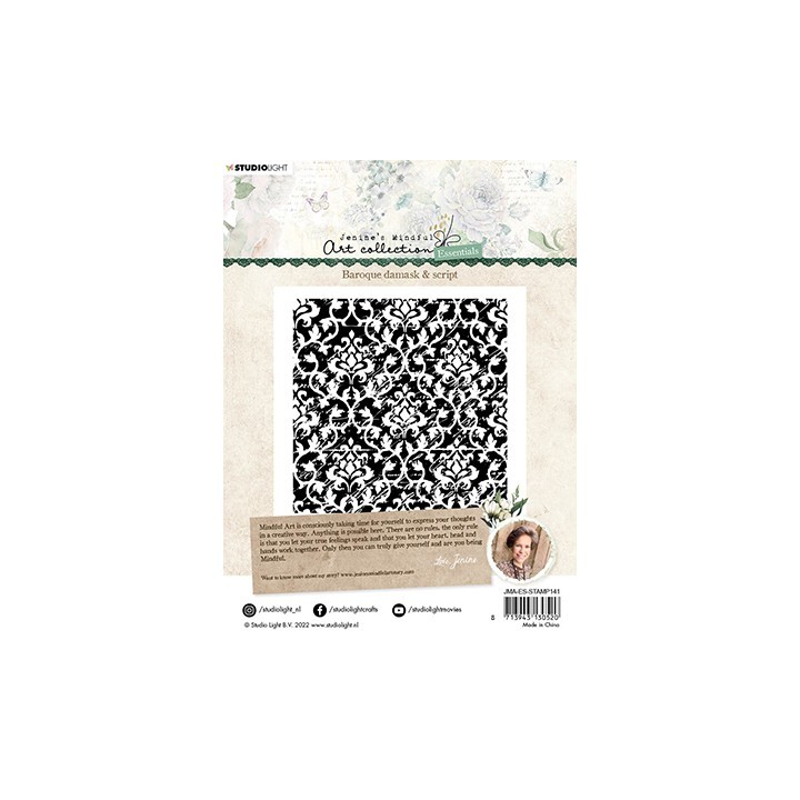 (JMA-ES-STAMP141)Studio light JMA Clear Stamp Background baroque damask & script Essentials nr.141