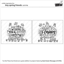 (LF2778)Lawn Fawn Tiny Spring Friends Clear Stamps
