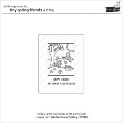 (LF2778)Lawn Fawn Tiny Spring Friends Clear Stamps