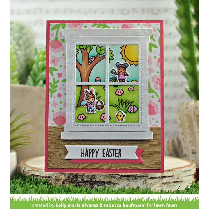 (LF2778)Lawn Fawn Tiny Spring Friends Clear Stamps