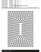(SDB206)Simple and Basic Heart Framed Rectangle Cutting Dies
