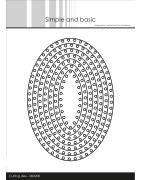 (SDB208)Simple and Basic Heart Framed Oval Cutting Dies