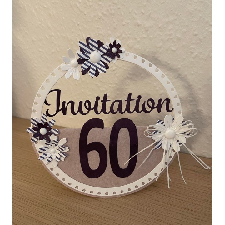 (SDB209)Simple and Basic Heart Framed Circles Cutting Dies