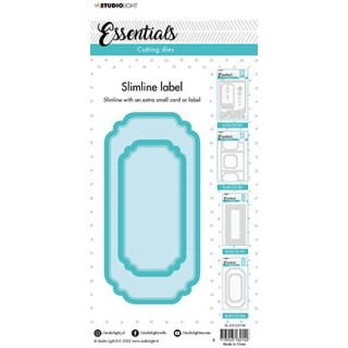 (SL-ES-CD184)Studio Light SL Cutting Die Slimline label Essentials nr.184