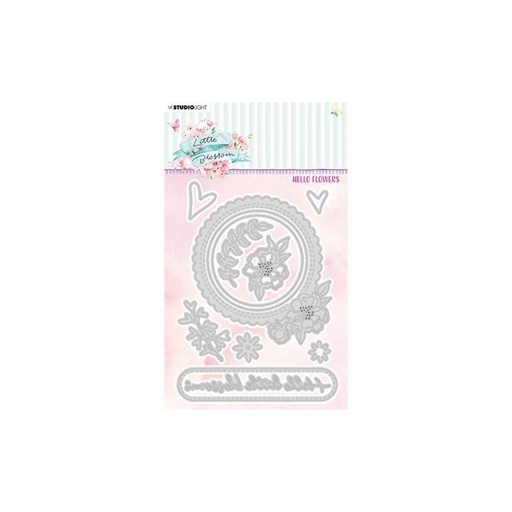(SL-LB-CD196)Studio Light SL Cutting Die Hello flowers Little Blossom nr.196
