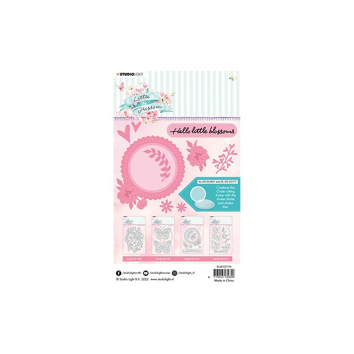 (SL-LB-CD196)Studio Light SL Cutting Die Hello flowers Little Blossom nr.196