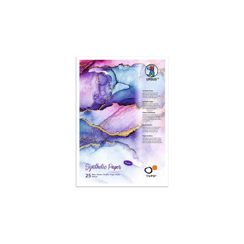 (16264600)URSUS Yupo Alcohol Ink Paper white A4 85 grs