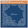(GRO-FL-41648-03)Groovi Plate A5 LINDA'S HYDRANGEA & LACE