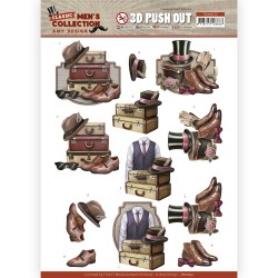 (SB10632)3D Push Out - Amy Design - Classic men's Collection - Gentleman