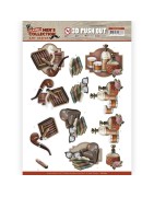 (SB10633)3D Push Out - Amy Design - Classic men's Collection - Relaxing