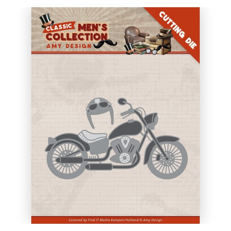 (ADD10265)Dies - Amy Design - Classic men's Collection - Motorcycle