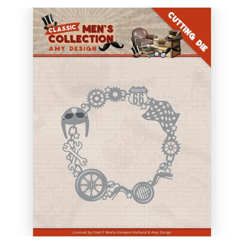 (ADD10267)Dies - Amy Design - Classic men's Collection - Motorcycling Frame