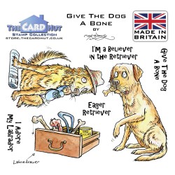 (MBDH002)The Card Hut In The Doghouse: Give The Dog a Bone Clear Stamps