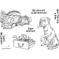 (MBDH002)The Card Hut In The Doghouse: Give The Dog a Bone Clear Stamps