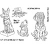 (MBDH003)The Card Hut In The Doghouse: Howling Too much Clear Stamps