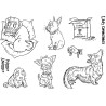 (MBDH004)The Card Hut In The Doghouse: Pocket Pooches Clear Stamps