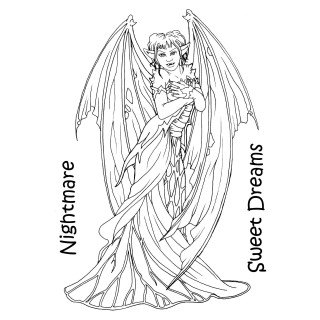 (LRFF005)The Card Hut Nightmare Fairy Clear Stamps