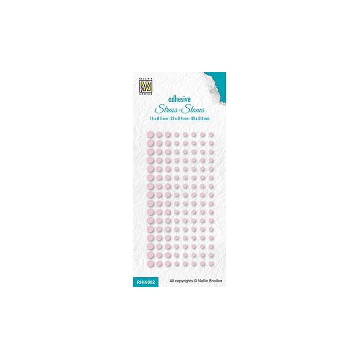 (RHIN002)Rhinestones, Set 2 Bright pink col. 2365