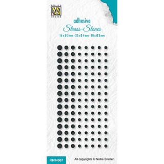 (RHIN007)Rhinestones, Set 7 Black col. 291