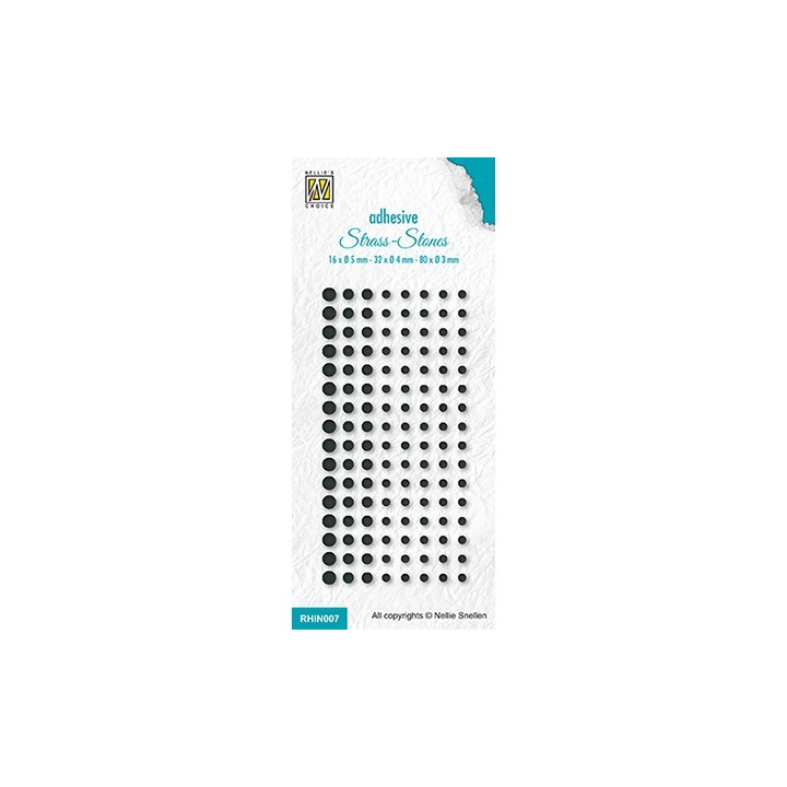 (RHIN007)Rhinestones, Set 7 Black col. 291
