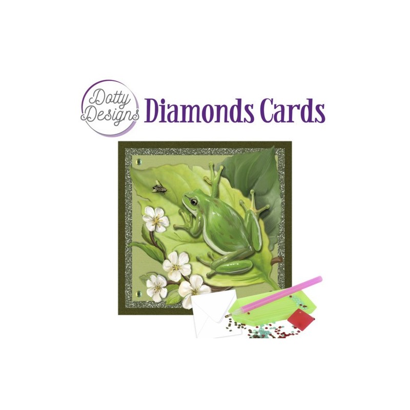 (DDDC1075)Dotty Designs Diamond Cards - Frog