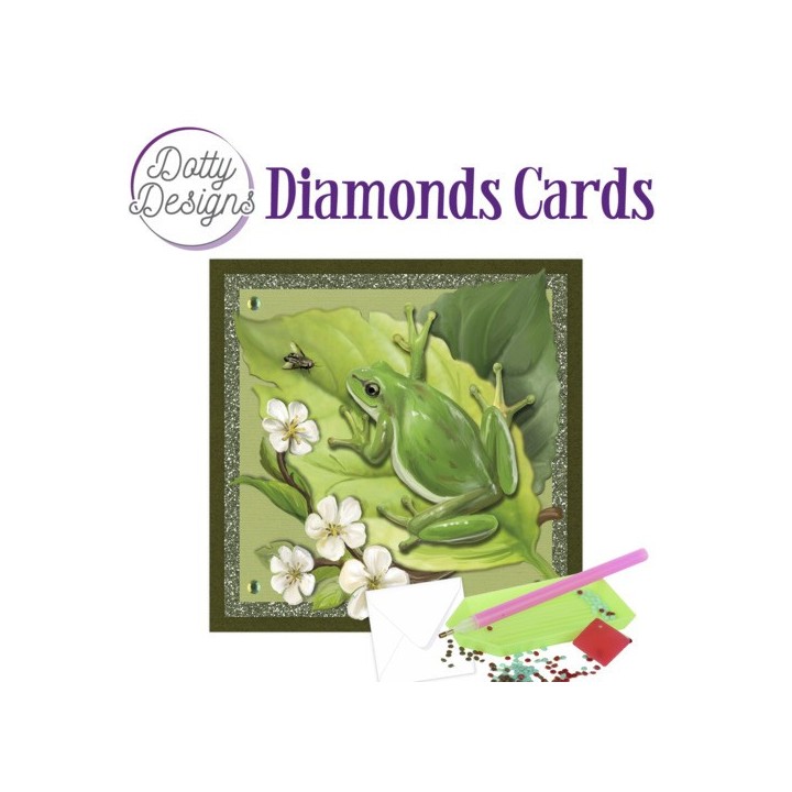 (DDDC1075)Dotty Designs Diamond Cards - Frog