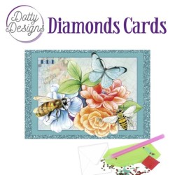 (DDDC1080)Dotty Designs Diamond Cards - Bees and Butterflies