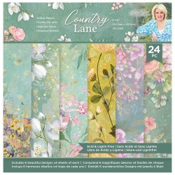 (S-CLANE-VELPAD8)Crafter's Companion Country Lane 8x8 Inch Vellum Pad