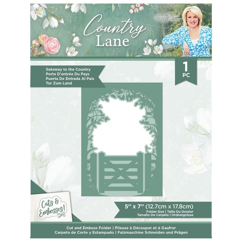 (S-CLANE-CEF-GTTC)Crafter's Companion Country Lane Cut & Emboss Folder Gateway to the Country