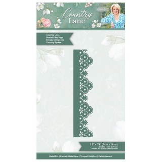 (S-CLANE-MD-CLAC)Crafter's Companion Country Lane Metal Die Country Lace