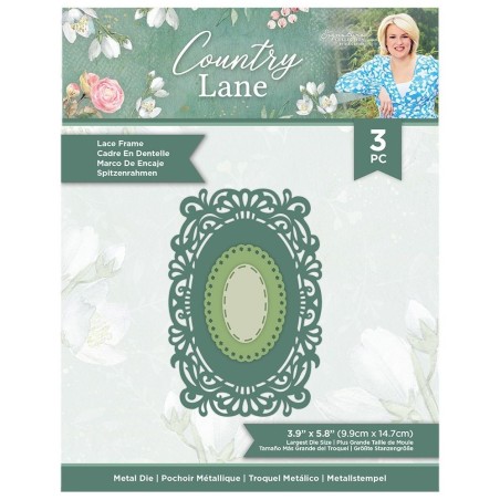 (S-CLANE-MD-LFRA)Crafter's Companion Country Lane Metal Die Lace Frame