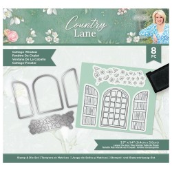 (S-CLANE-STD-CWIN)Crafter's Companion Country Lane Stamp & Die Cottage Window