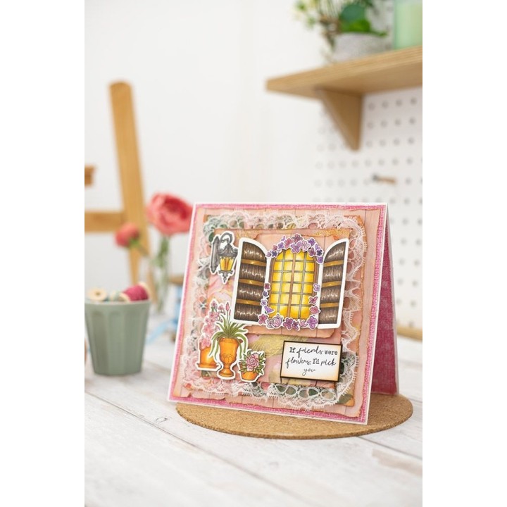 (S-CLANE-STD-CWIN)Crafter's Companion Country Lane Stamp & Die Cottage Window