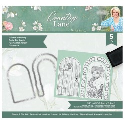 (S-CLANE-STD-GGA)Crafter's Companion Country Lane Stamp & Die Garden Gateway