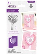 (GEM-MD-ELE-SC-HEA)Gemini Swing Card Heart Elements Dies
