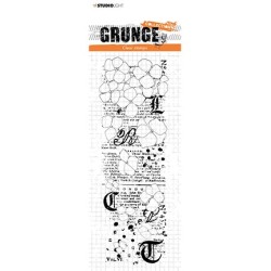 (SL-GR-STAMP204)Studio Light SL Clear Stamp Hydrangea Grunge Collection nr.204