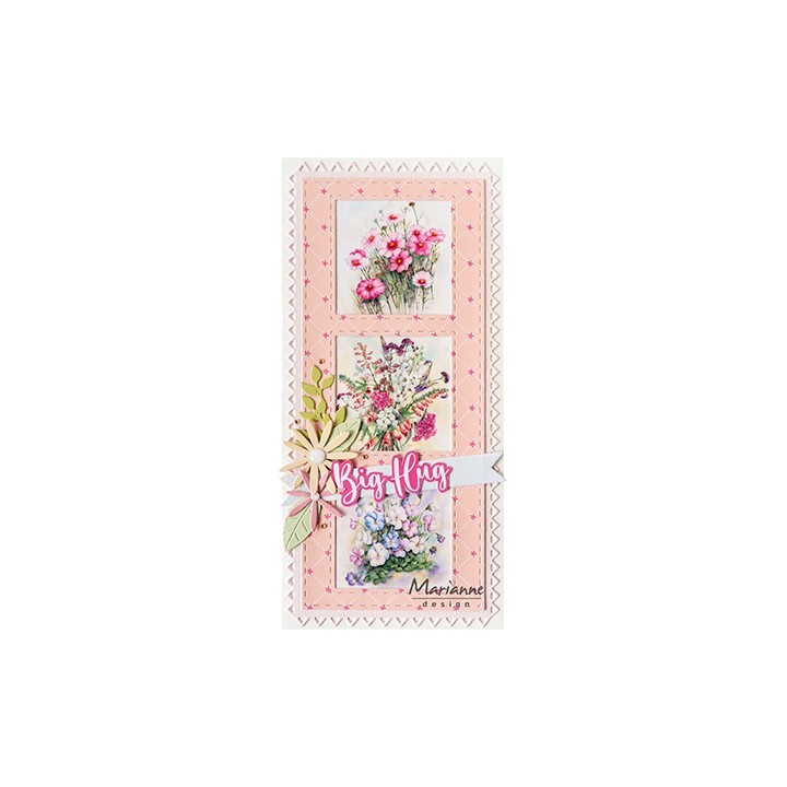 (CR1585)Craftables Slimline 3 squares